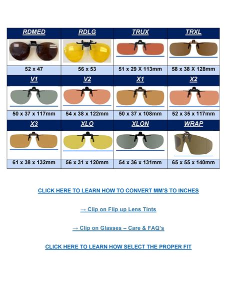 solar shield clip-on sunglasses size chart|solar shades clip on sunglasses.